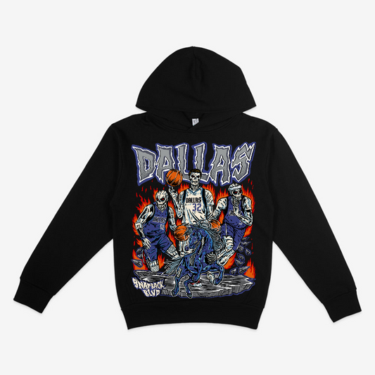 Mavericks Inferno Skeleton Pullover Hoodie