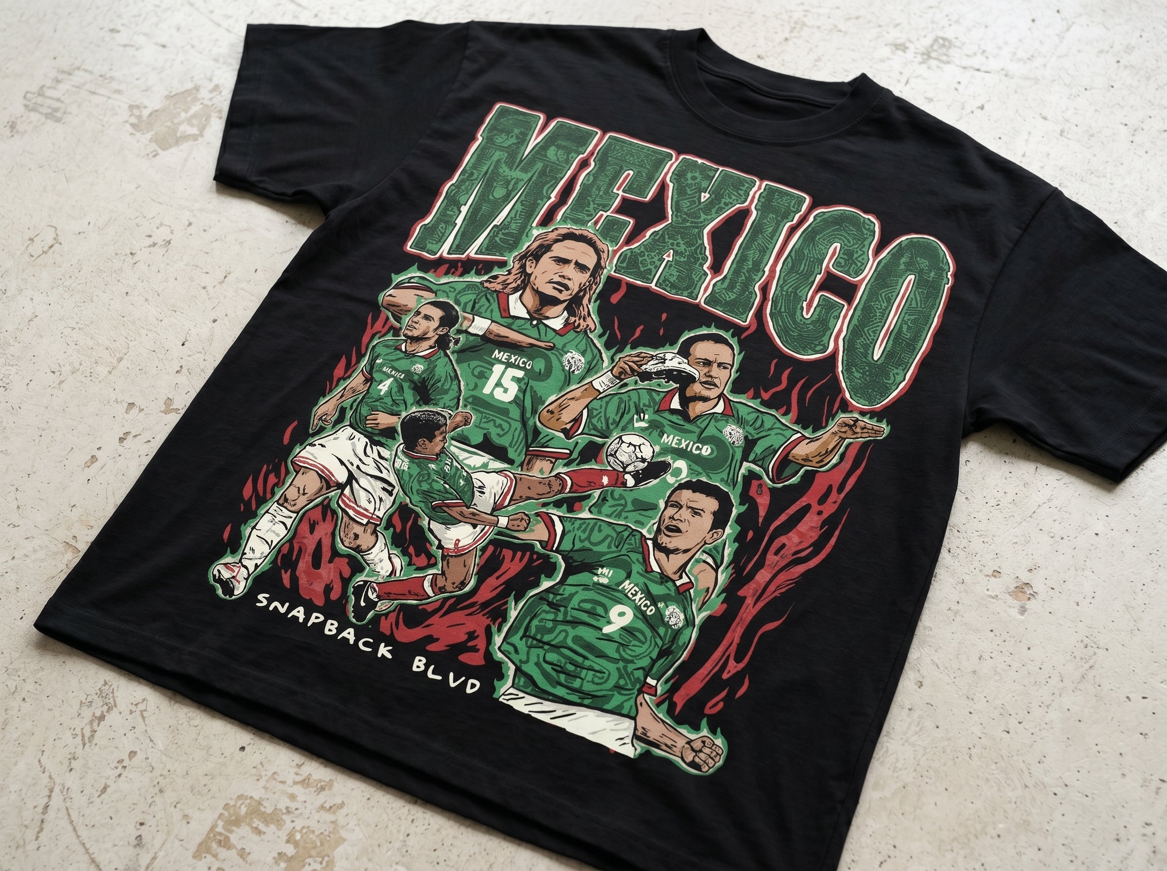 Vintage Mexico Soccer Squad Graphic Tee (Copy)