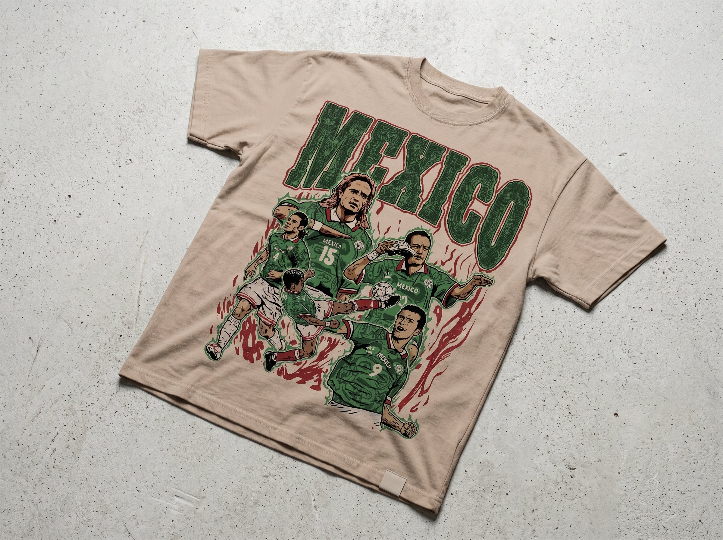 Vintage Mexico Soccer Squad Graphic Tee (Copy)