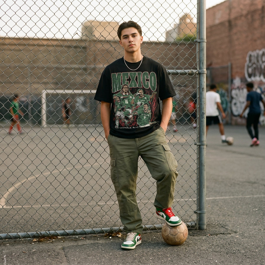 Vintage Mexico Soccer Squad Graphic Tee (Copy)
