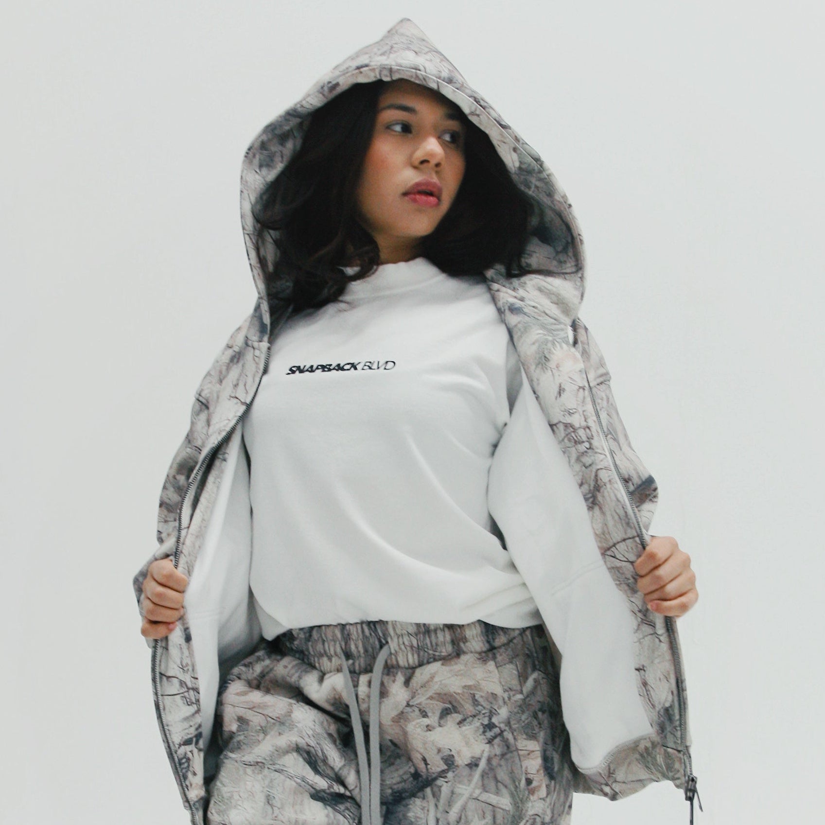 Camo Zipper Sweater – Snapback Blvd