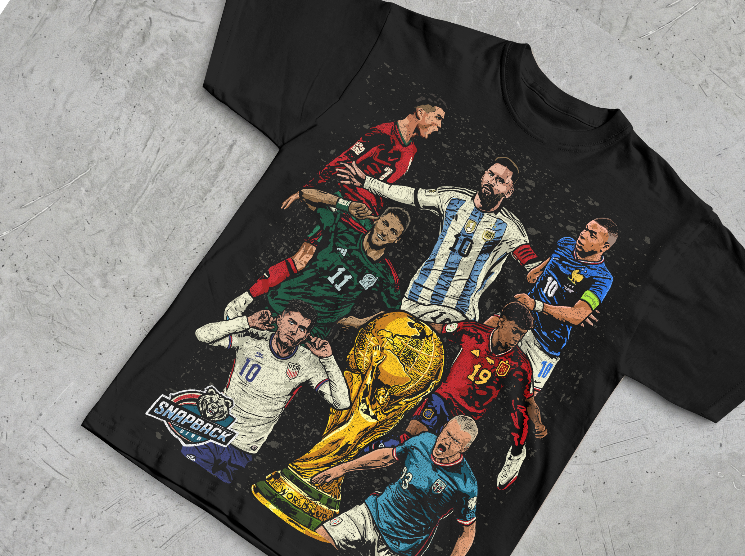 Global Soccer Legends Vintage World Cup Tee